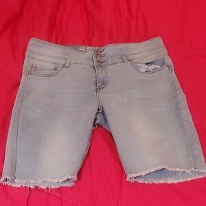 Stylish Light Blue Women's Jean Shorts